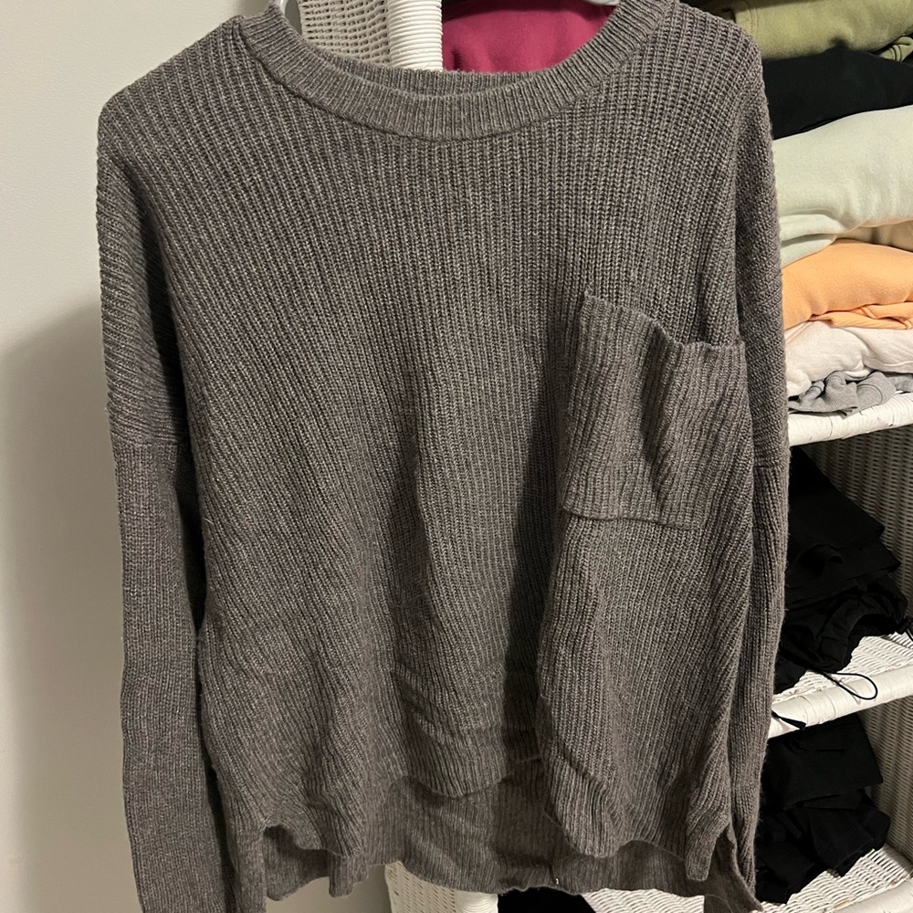 Madewell Charcoal Knit Sweater